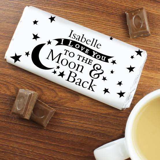 Moon bar chocolate