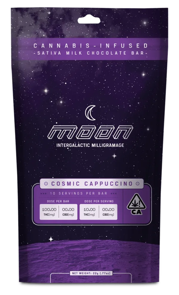 Moon Chocolate Bar Cosmic Cappuccino Flavor